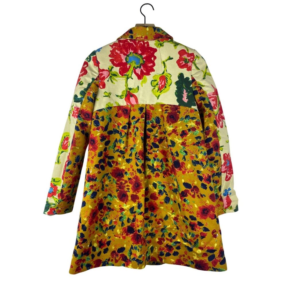 ANTHROPOLOGIE ELEVENSES LEOPARDLILY CAR COAT SWING JACKET US 2 Lined GUC - Picture 9 of 11